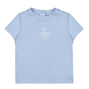 Fendi baby unisex t-skjorte lyseblå