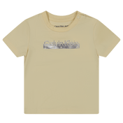 T-shirt di Calvin Klein Baby Unisex Off White