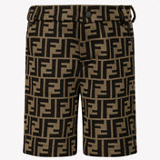 Fendi Bambino Ragazzi Shorts in Marrone