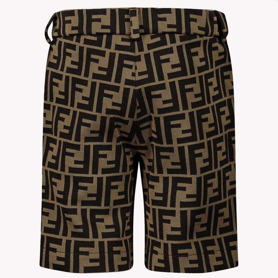 Fendi Bambino Ragazzi Shorts in Marrone