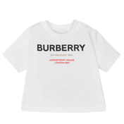 T-shirt Burberry Baby Unisex biały