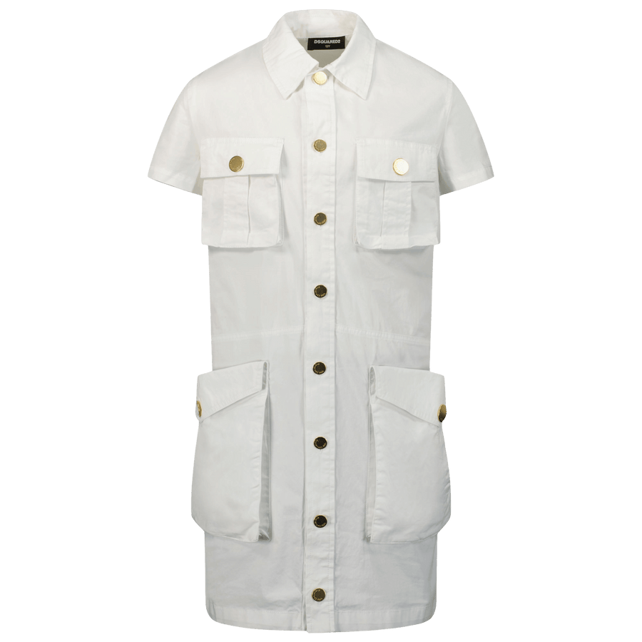 Dsquared2 Girls Dress White