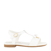 Dětské dívky Dolce & Gabbana sandály bílé
