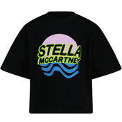 Stella McCartney Kids Girls T-shirt svart