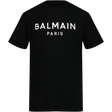 Balmain Kinder Unisex T-Shirt Zwart 12Y