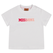 Maglietta per ragazze di Missoni Bianco