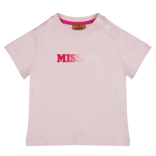 Missoni Baby Meisjes T-Shirt Licht Roze 3 mnd