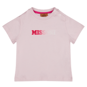 Missoni baby flickor t-shirt ljusrosa