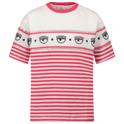 Chiara Ferragni Children's Girls T-shirt Fuchsia