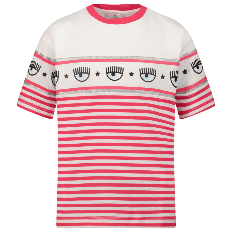 Chiara Ferragni Kinder Meisjes T-Shirt Fuchsia 2Y