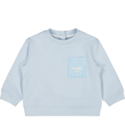Fendi baby unisex sweter jasnoniebieski