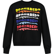 Dsquared2 Sweter dla chłopców dziecięcych czarny