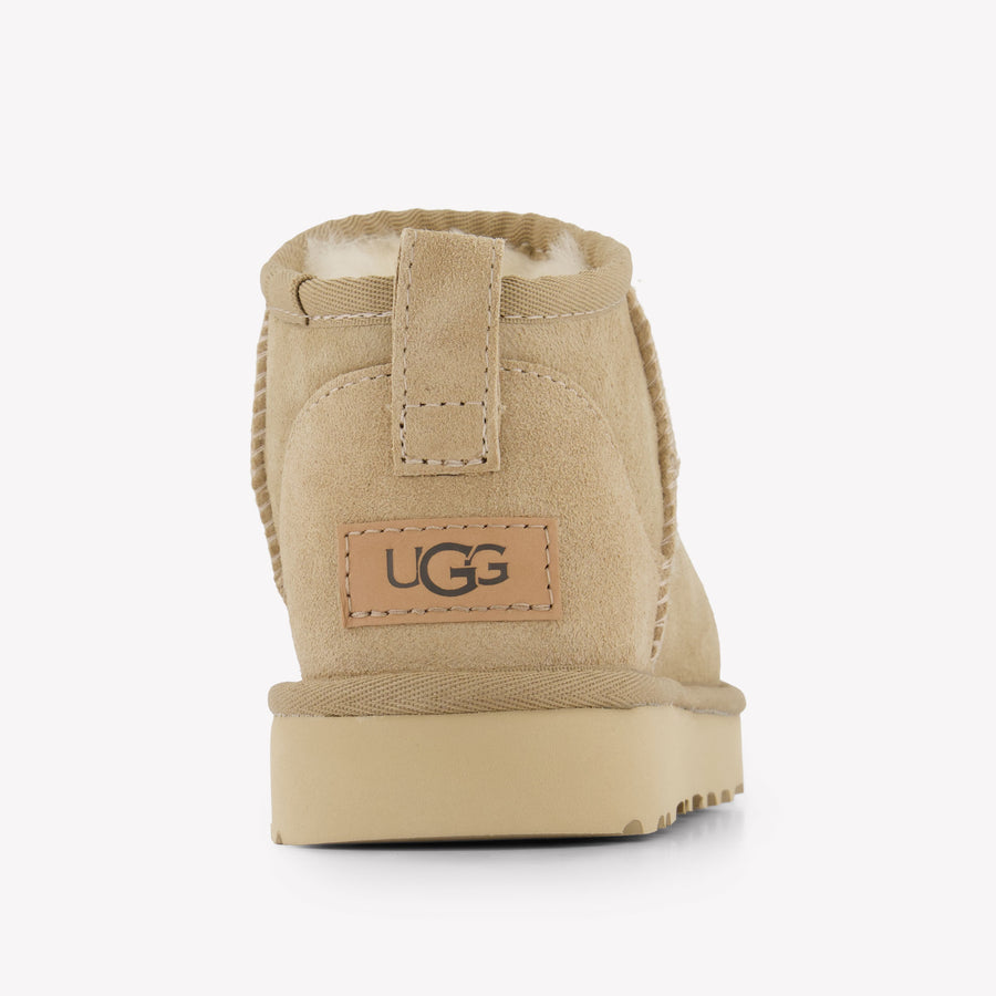 UGG Ultra Mini Kids Unisex Boots In Sand
