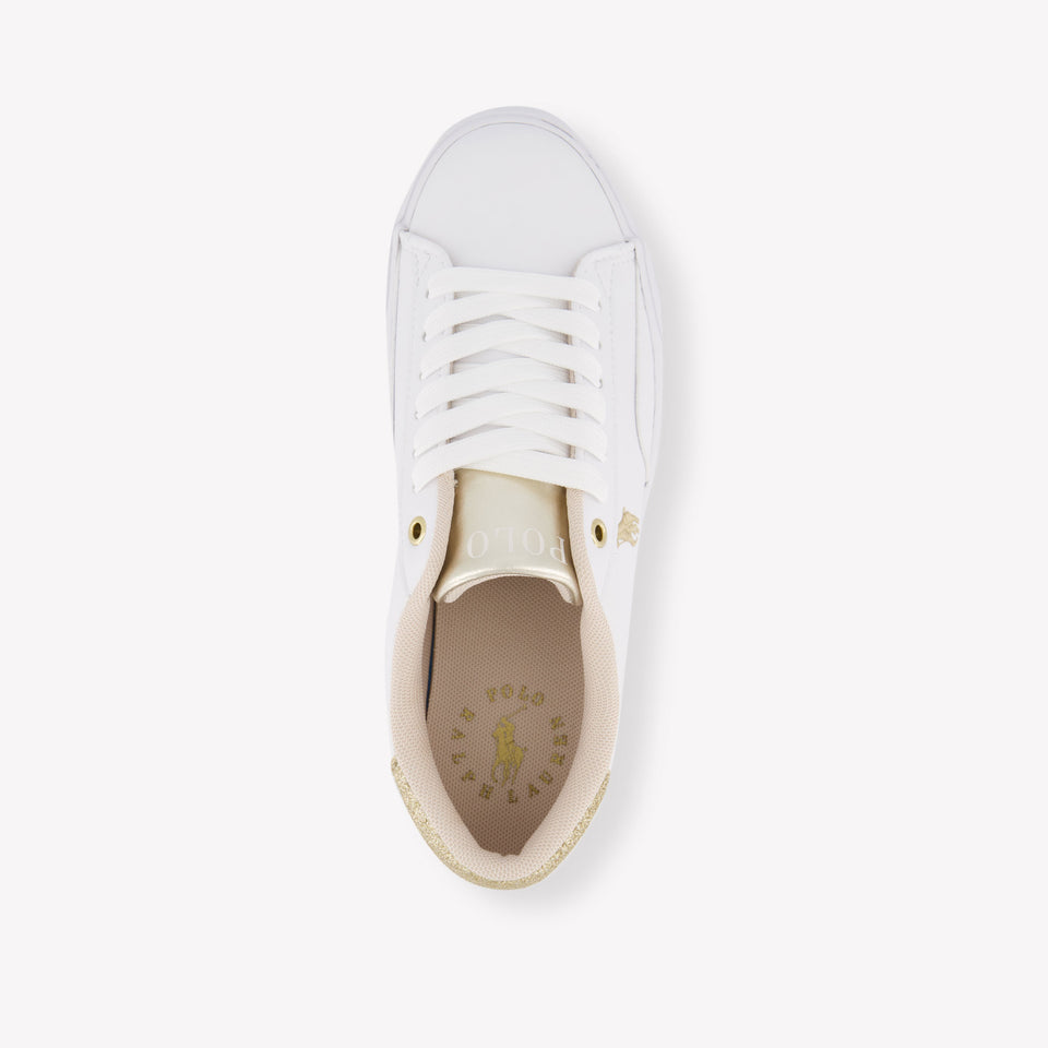 Ralph Lauren TERÓN V Chicas Zapatillas en Blanco