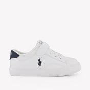 Ralph Lauren THERON VPS Garçons Baskets dans Blanc