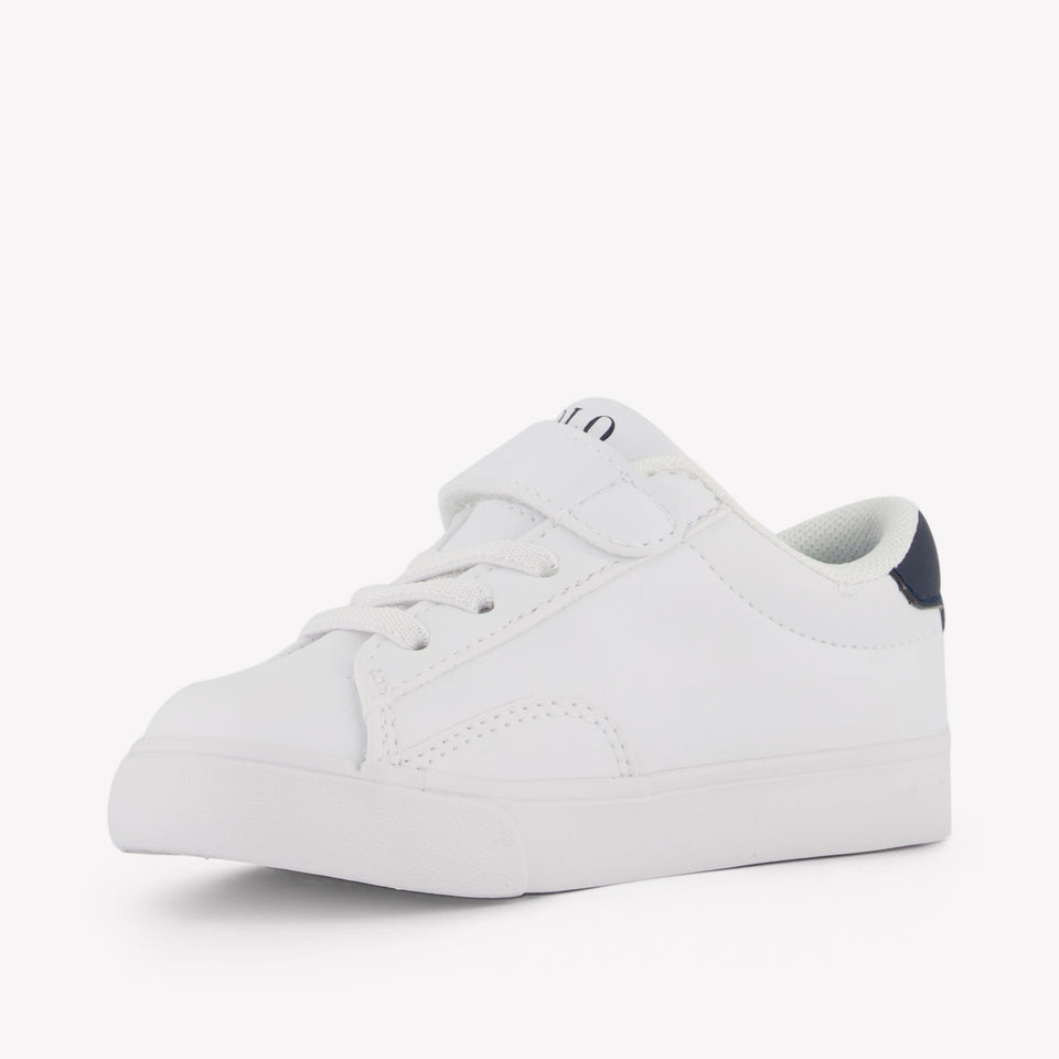 Ralph Lauren THERON VPS Garçons Baskets dans Blanc