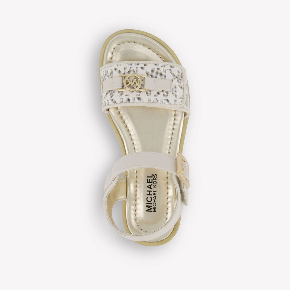 Michael Kors BRANDY KIERAN Filles Sandales en blanc cassé