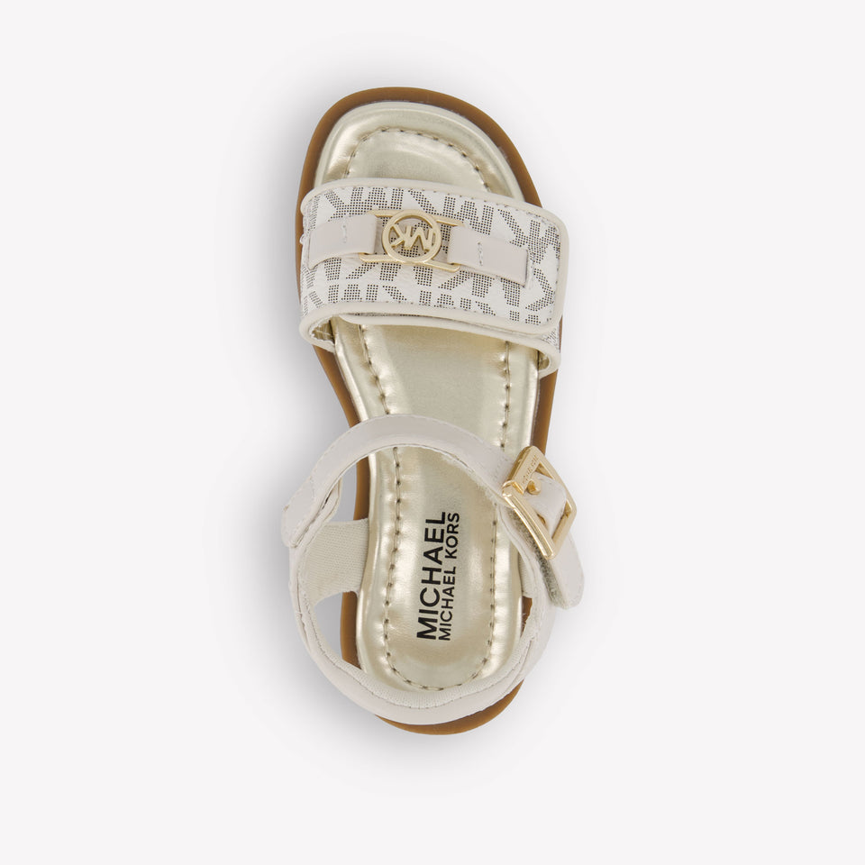 Michael Kors KIERAN Filles Sandales en blanc cassé