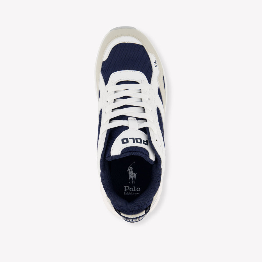 Ralph Lauren Trackster 275 Jongens Sneakers In Wit