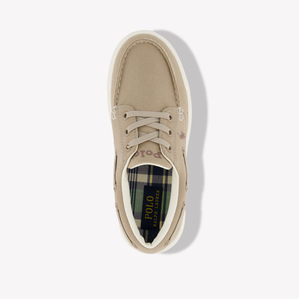 Ralph Lauren FRAZIER BOAT Boys Sneakers In Beige