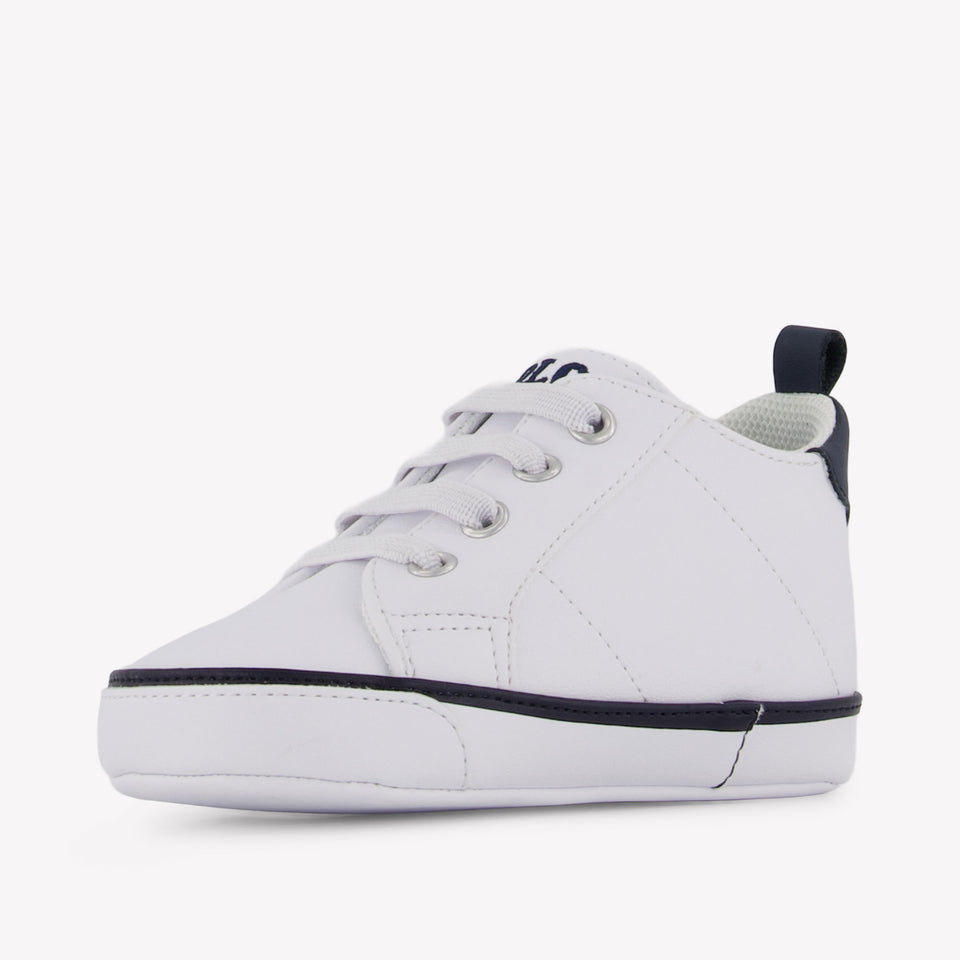 Ralph Lauren ORSO QUILTON Bambino Ragazzi Scarpe da ginnastica dentro Bianco