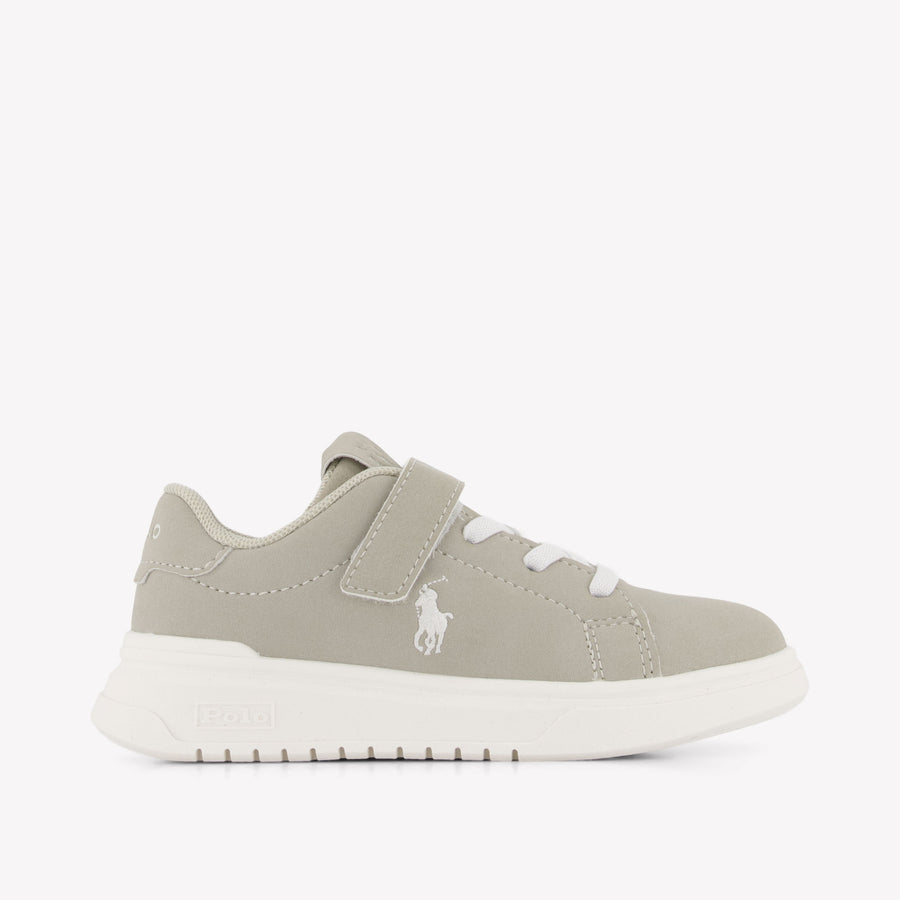 Ralph Lauren Garçons Baskets dans Gris Clair