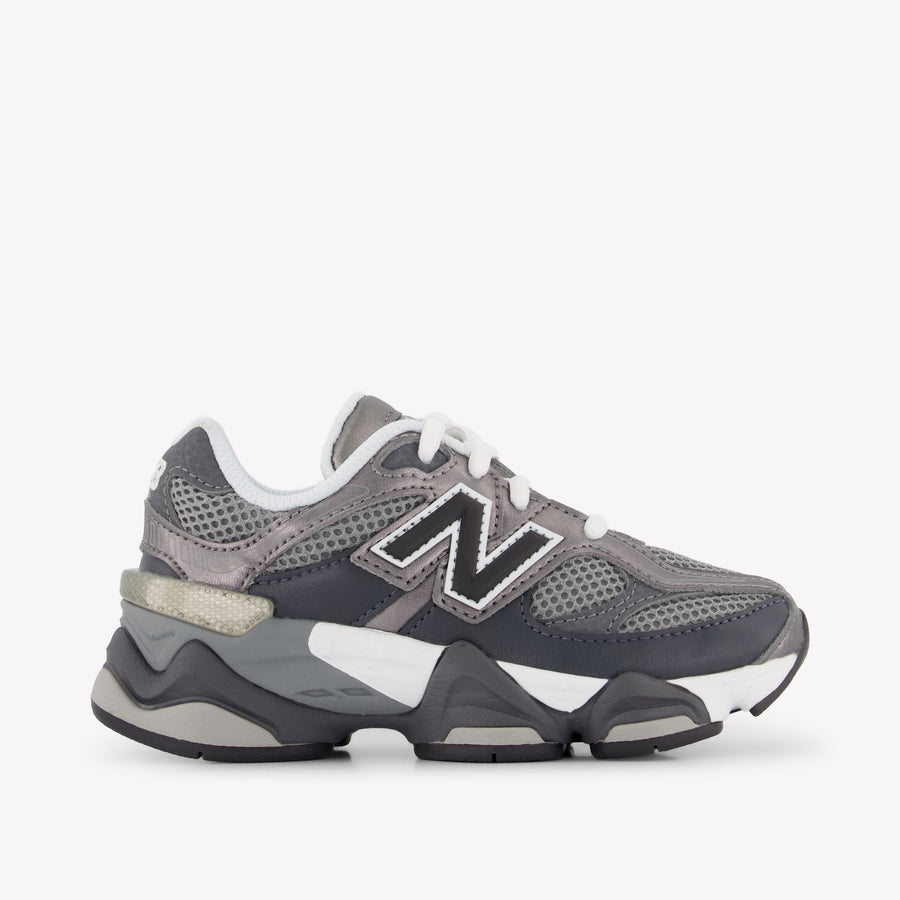 New Balance P9060 Unisex Kids Sneakers in Dark Grey