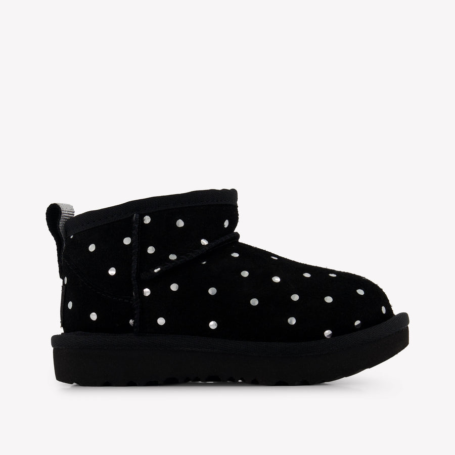 UGG Classic Ultra Mini Shiny Dots Mädchen Stiefel in Schwarz
