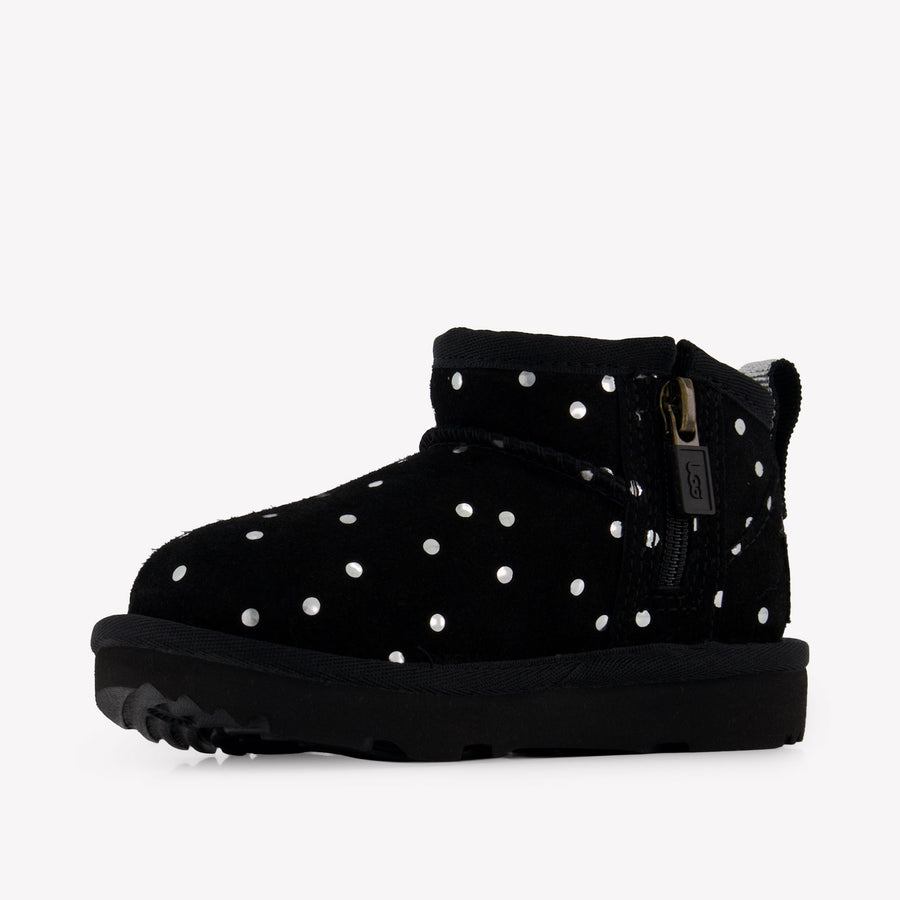 UGG Classic Ultra Mini Shiny Dots Mädchen Stiefel in Schwarz