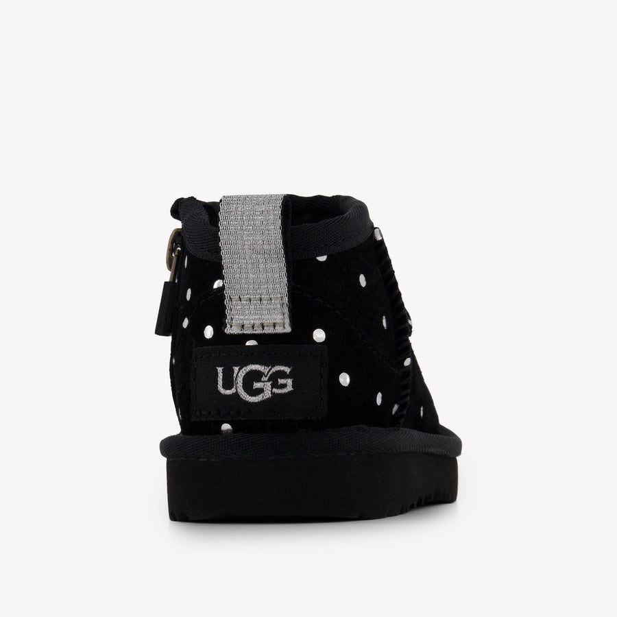 UGG Classic Ultra Mini Shiny Dots Mädchen Stiefel in Schwarz