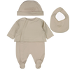 Fendi Bebé Unisex Traje de caja Beige