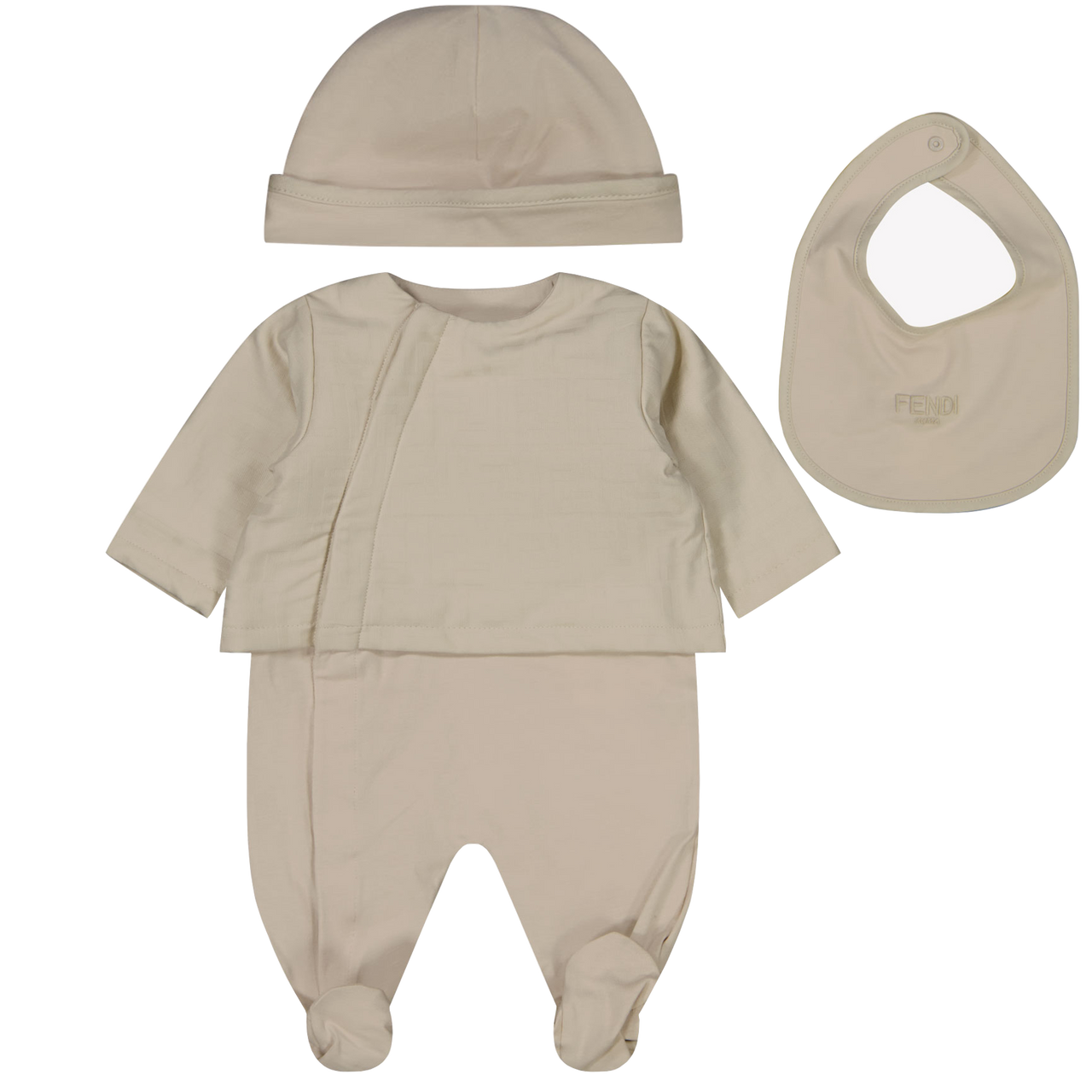 Fendi Bebé Unisex Traje de caja Beige