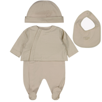 Fendi Bebé Unisex Traje de caja Beige