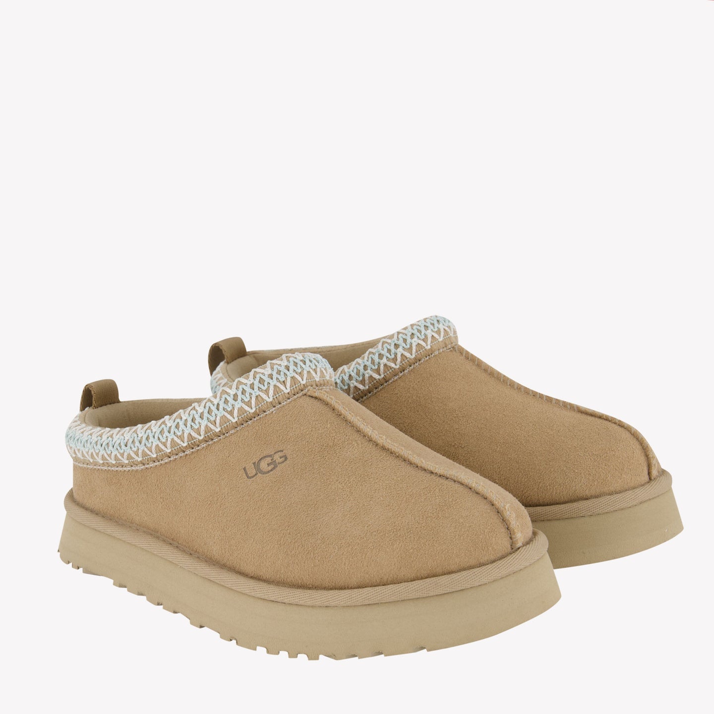 UGG Filles Pantoufles Beige Clair