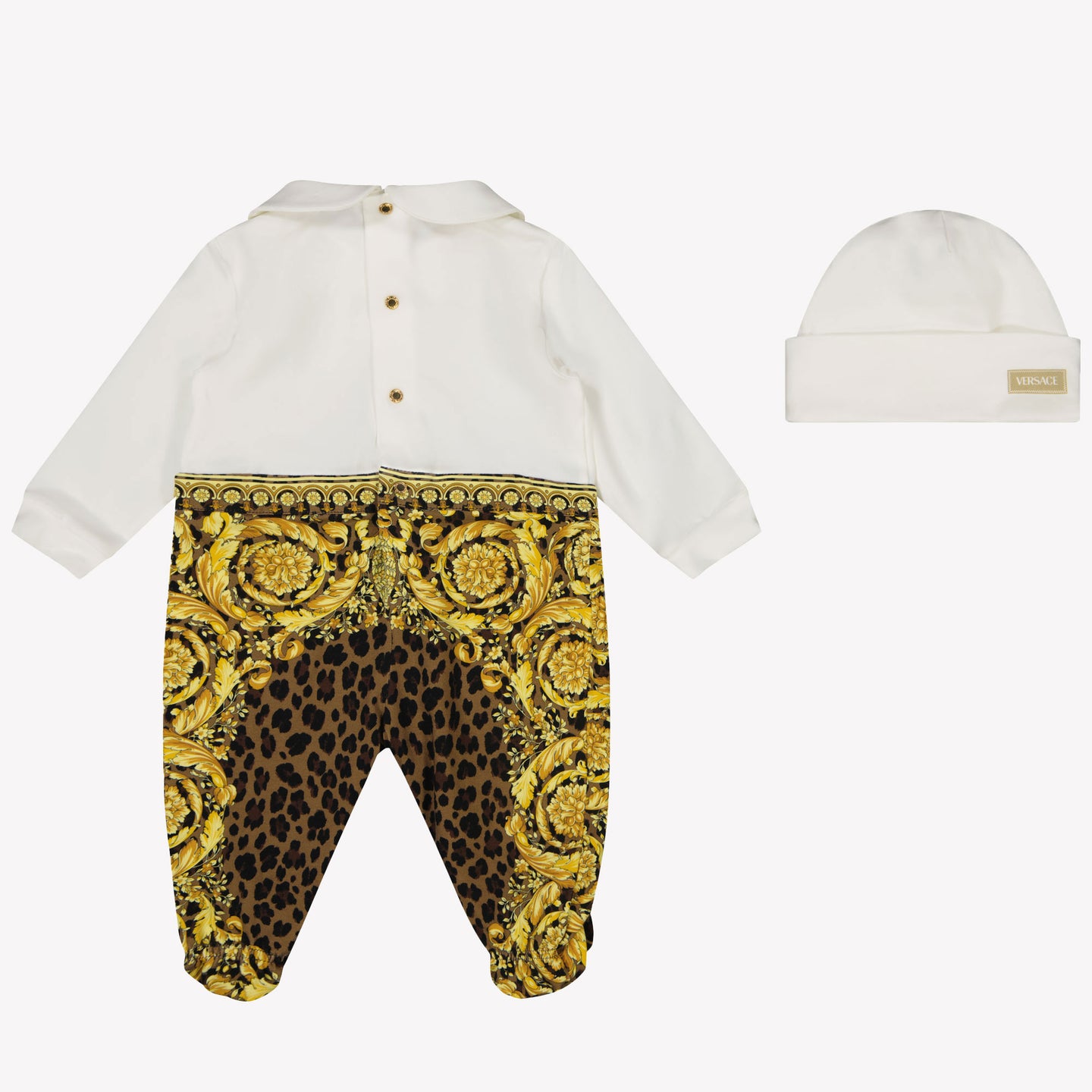 Versace Baby unisex box suit Ecru