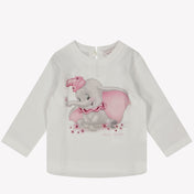 MonnaLisa Baby flickor t-shirt av vit