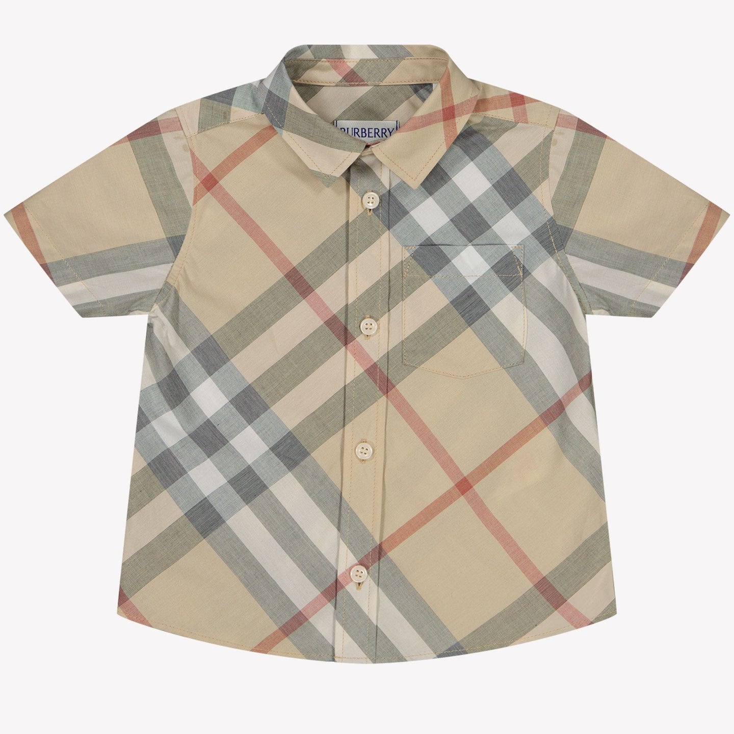 Burberry Owen SS Baby Chicos Blusa en Beige