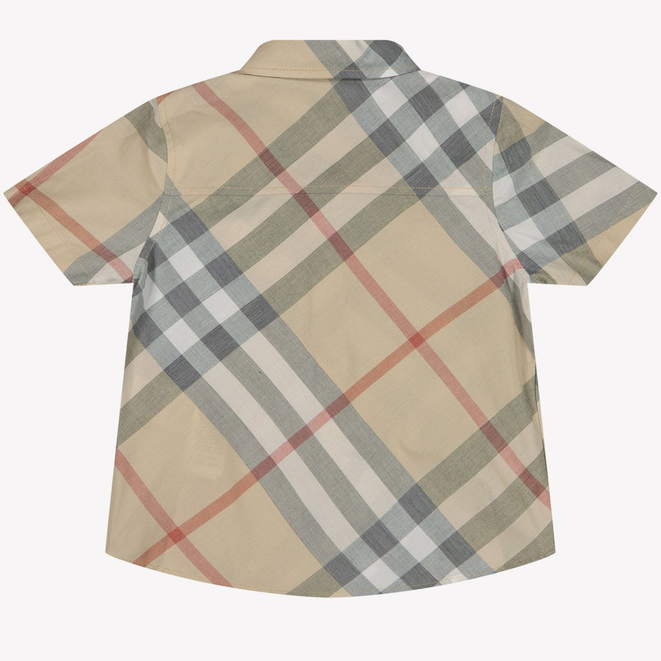 Burberry Owen SS Baby Chicos Blusa en Beige