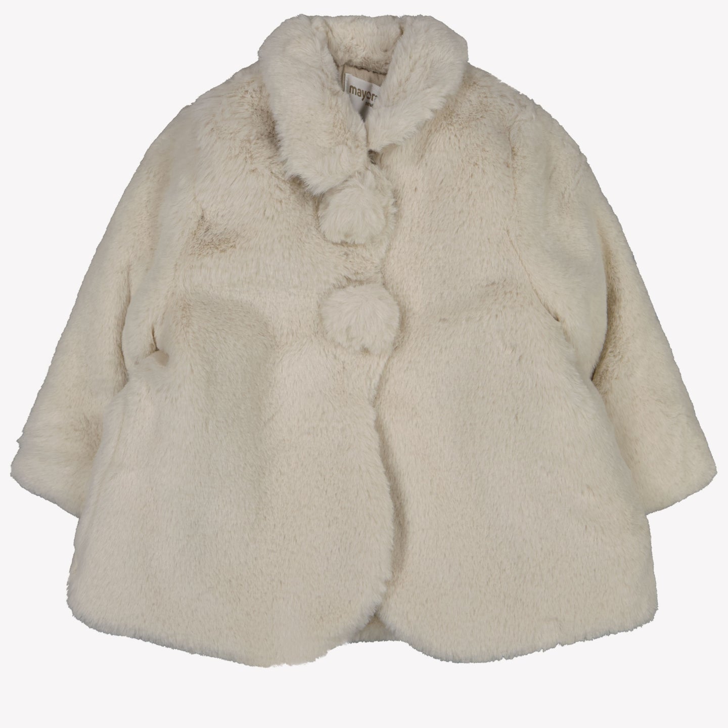 Mayoral Baby Girls Faux Fur Jacket Beige