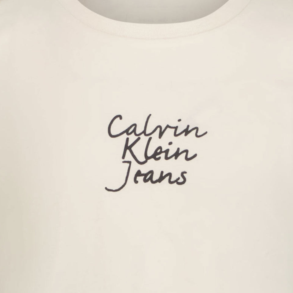 Calvin Klein Enfant Filles T-shirt en blanc