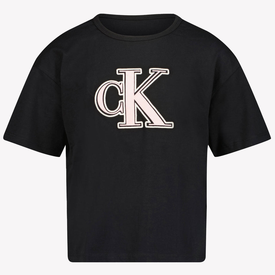 Calvin Klein Meisjes T-Shirt in Zwart