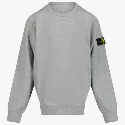 Stone Island Enfant Garçons Pull Gris