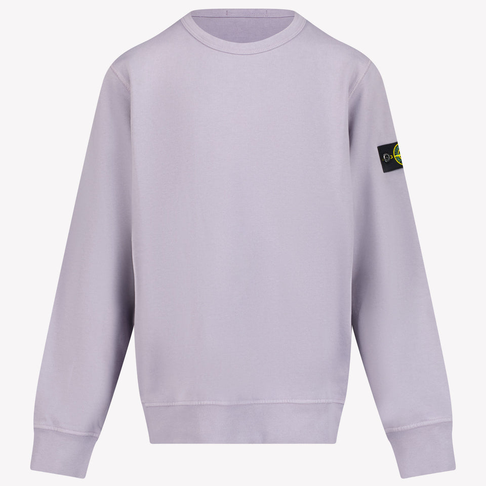 Stone Island Kinderjungenpullover in Flieder