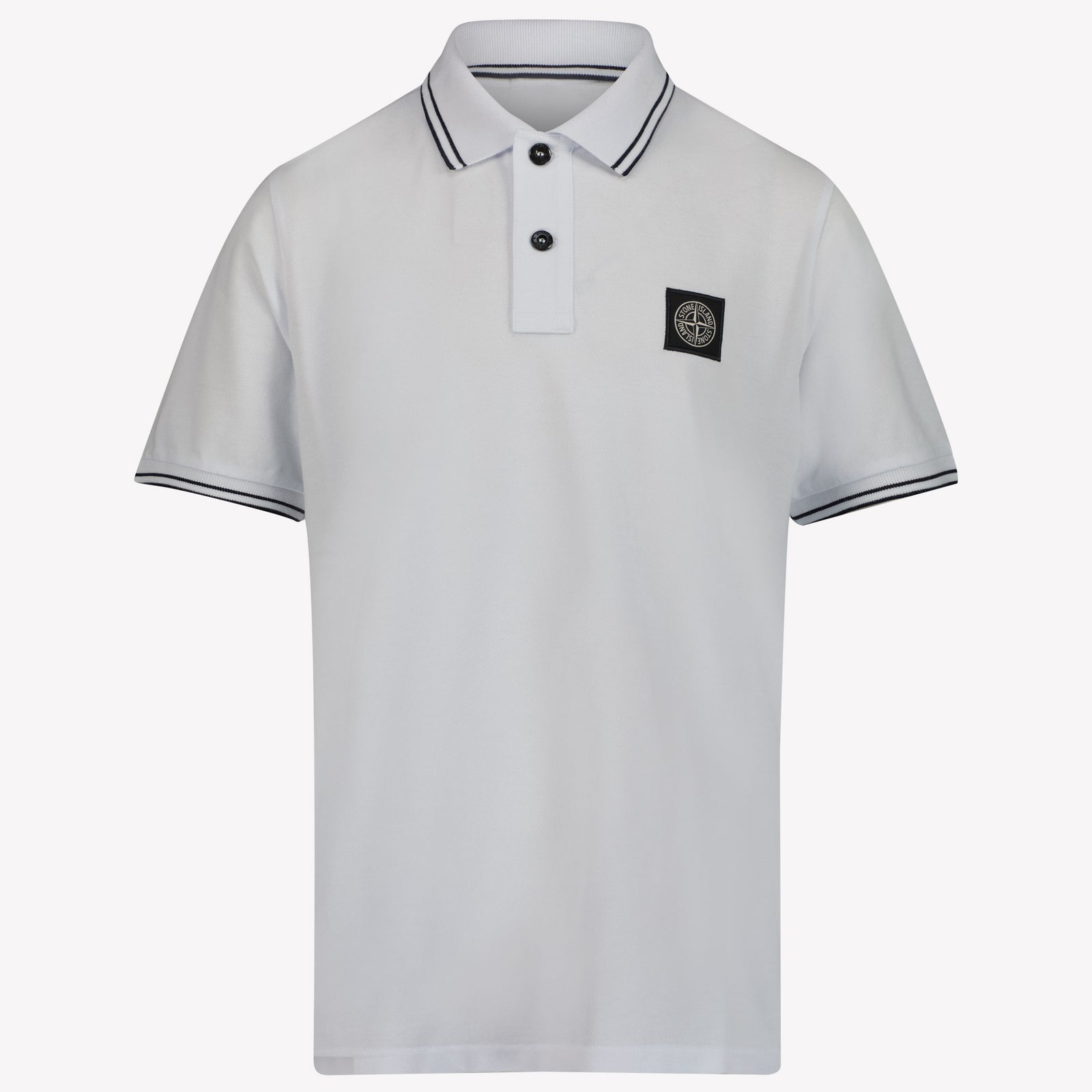 Stone Island Enfant Garçons Polo Blanc