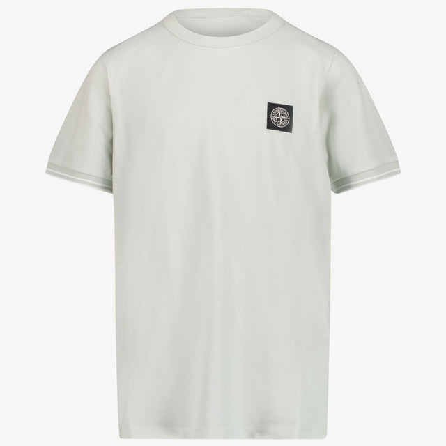 Stone Island Enfant Garçons T-shirt Gris Clair