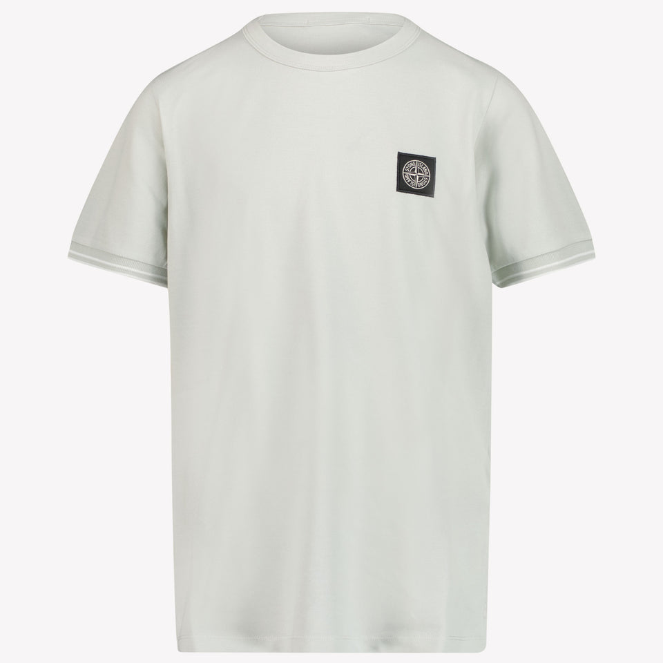 Stone Island Enfant Garçons T-shirt Gris Clair