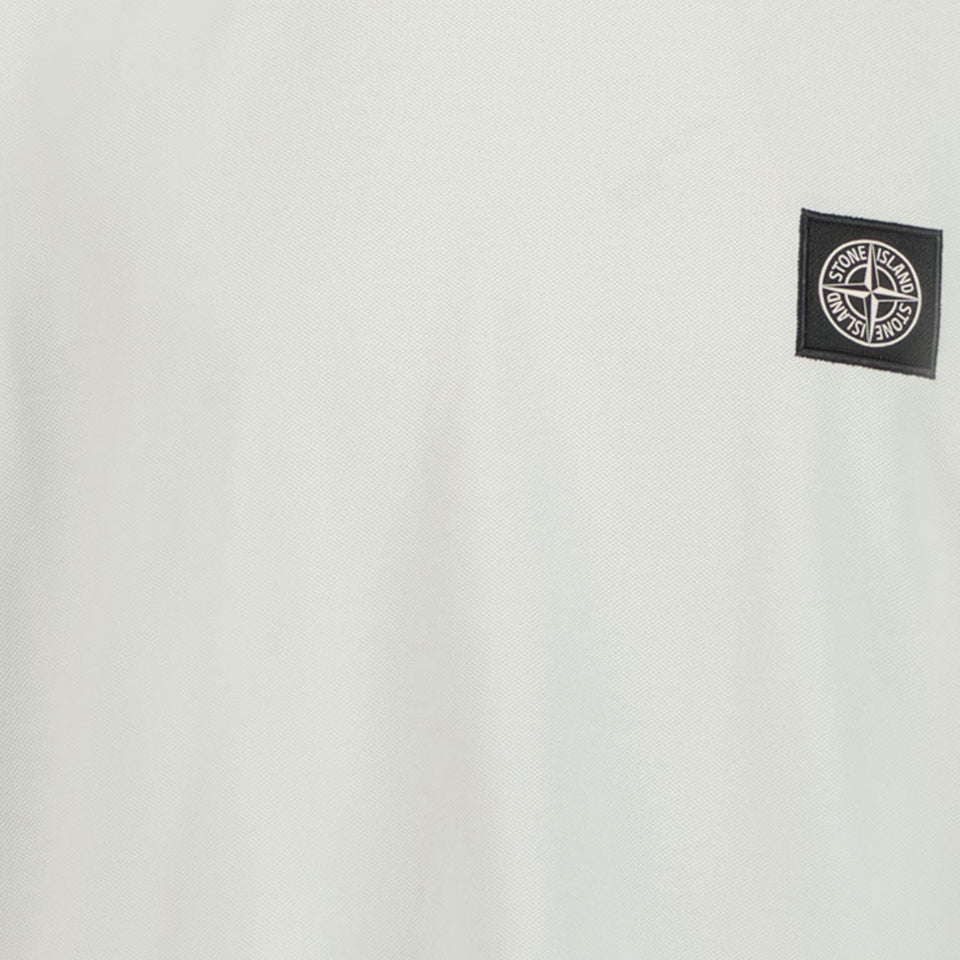 Stone Island Enfant Garçons T-shirt Gris Clair