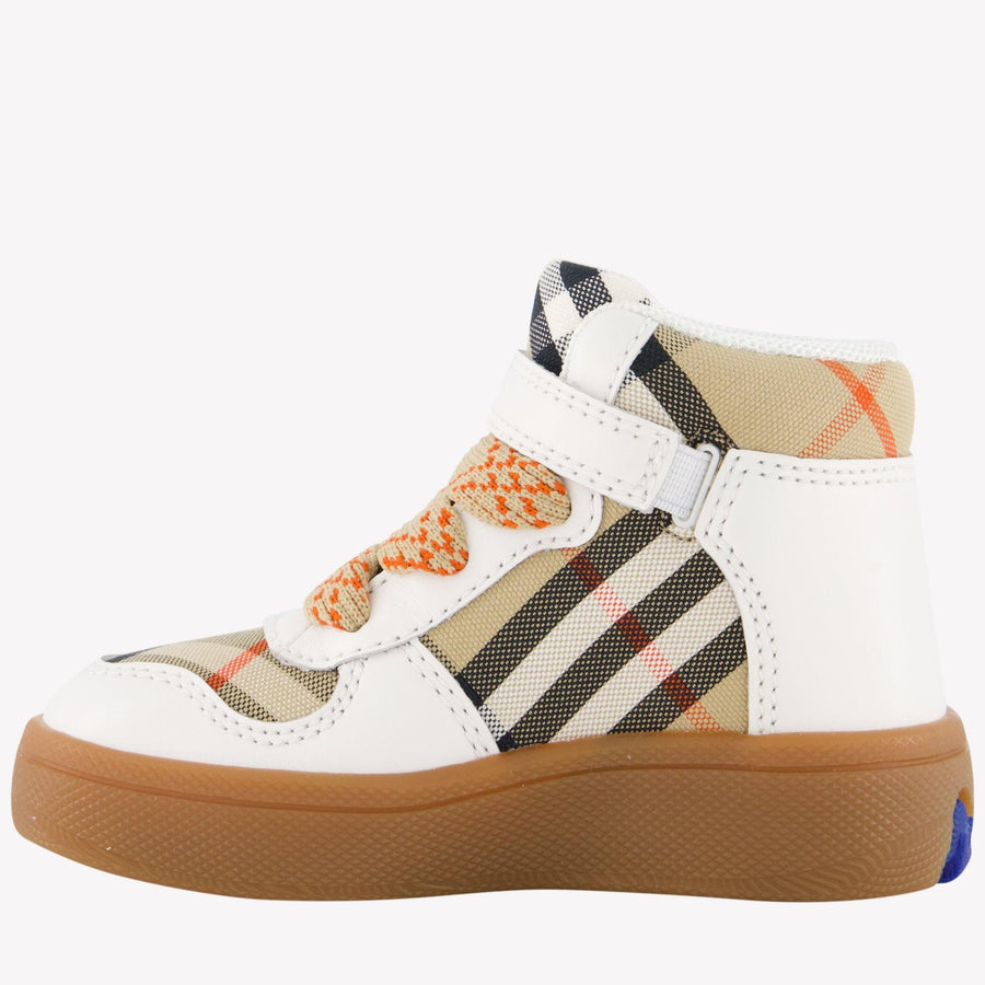 Burberry Sheldon Unisexe Baskets Beige