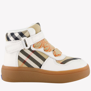 Burberry Sheldon Unisexe Baskets Beige