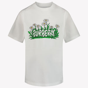 Burberry Cèdre Daisy Kinder Unisexe T-shirt Blanc